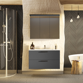 Kommod Jord Antracit Matt 80 Cm