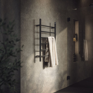 Handdukstork Salix 820X500 Matt Svart