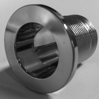 Överfyllnadsring Gängad Krom - Gjutmarmortvättställ (Plan)