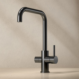 Köksblandare Strix Med Diskmaskinsavstängning Borstad Svartkrom