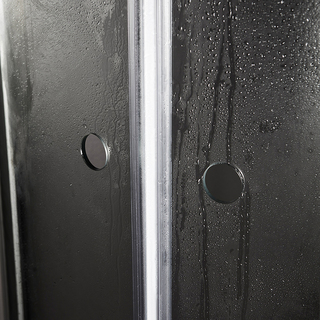 Duschhörn Nejd Rakt Klarglas 80X90 Cm Matt Aluminium