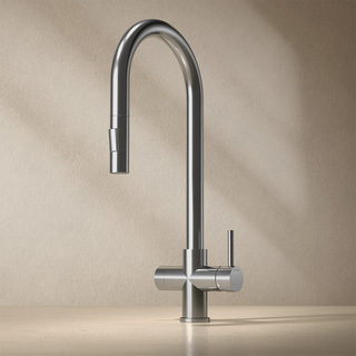 Köksblandare Ciconia Xl Utdragbar Pip & Diskmaskinsavstängning Borstad Rostfri