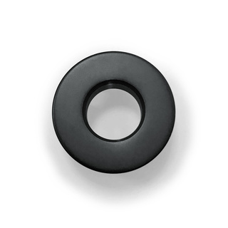 Överfyllnadsring Till Tvättställ Metall Svart Matt