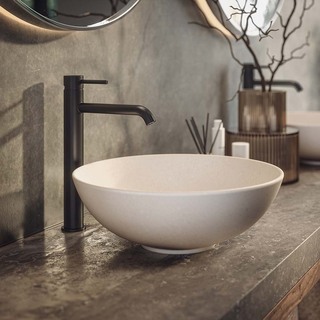 Tvättställsblandare Corax Hög Matt Svart