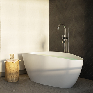 Badkar Ellipse  157 Cm Vitt Matt