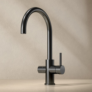 Köksblandare Ciconia Med Diskmaskinsavstängning Borstad Svartkrom