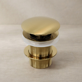 Bottenventil Pop Up Utan Bräddavlopp Borstad Mässing