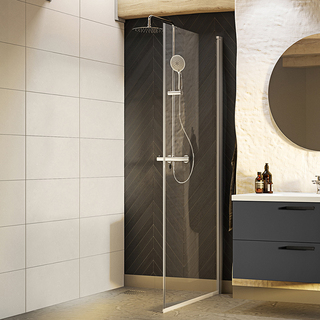 Duschdörr Nejd Rak 90 Cm Klarglas Matt Aluminium