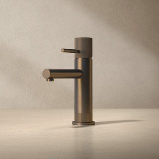 Tvättställsblandare Zenit Låg Borstad Brons