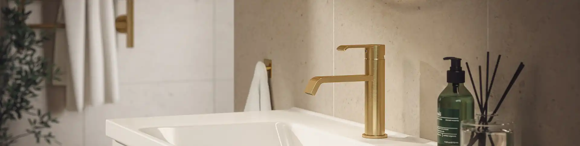 Badrum Westerbergs Nexus i mässing