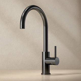 Köksblandare Ciconia Utan Diskmaskinsavstängning Borstad Svartkrom