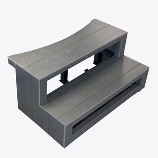 Trappa Till Runt Spabad Grå