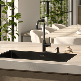 Köksblandare Strix Utan Diskmaskinsavstängning Borstad Svartkrom