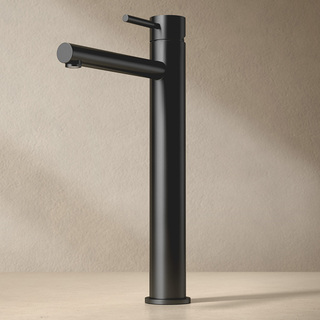 Tvättställsblandare Asio Hög Matt Svart