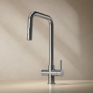 Köksblandare Strix Xl Utdragbar Pip & Diskmaskinsavstängning Borstad Rostfri