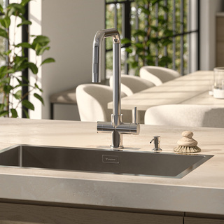 Köksblandare Strix Xl Utdragbar Pip & Diskmaskinsavstängning Blank Rostfri