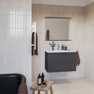 Kommod Nejd Antracit Matt 80 Cm