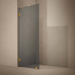 Duschvägg Lynx Sotat Glas 100 Cm Mässing