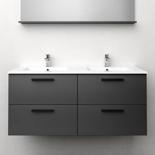 Kommod Jord Antracit Matt 120 Cm Dubbel