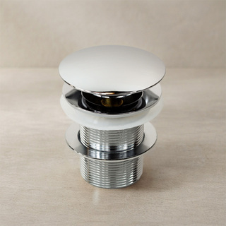 Bottenventil Pop Up Utan Bräddavlopp Blank Rostfri