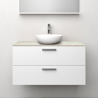 Kommod Jord Vit Matt 100 Cm