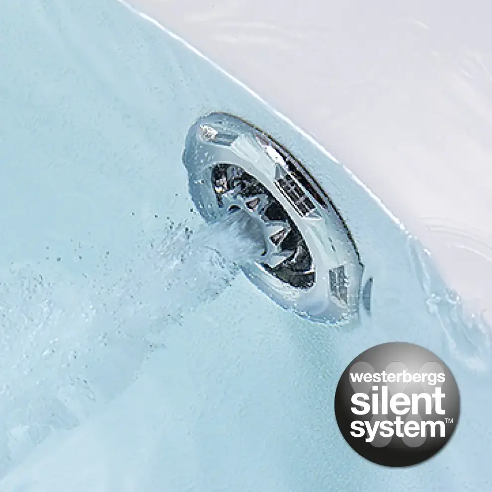 massagebadkar med silent system 
