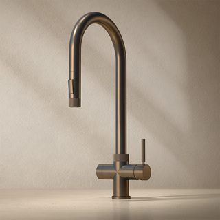 Köksblandare Zenit Xl Utdragbar Pip & Diskmaskinsavstängning Borstad Brons