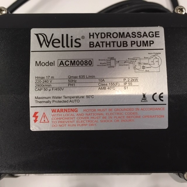 HYDROMASSAGE PUMP 2200W - 3HP (LP300)