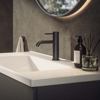 Tvättställsblandare Corax Låg Matt Svart