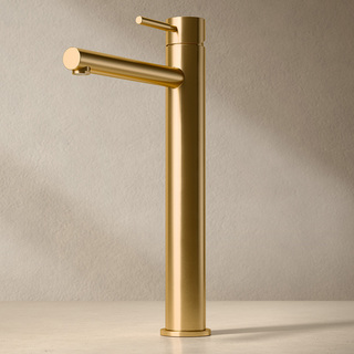 Tvättställsblandare Asio Hög Borstad Mässing