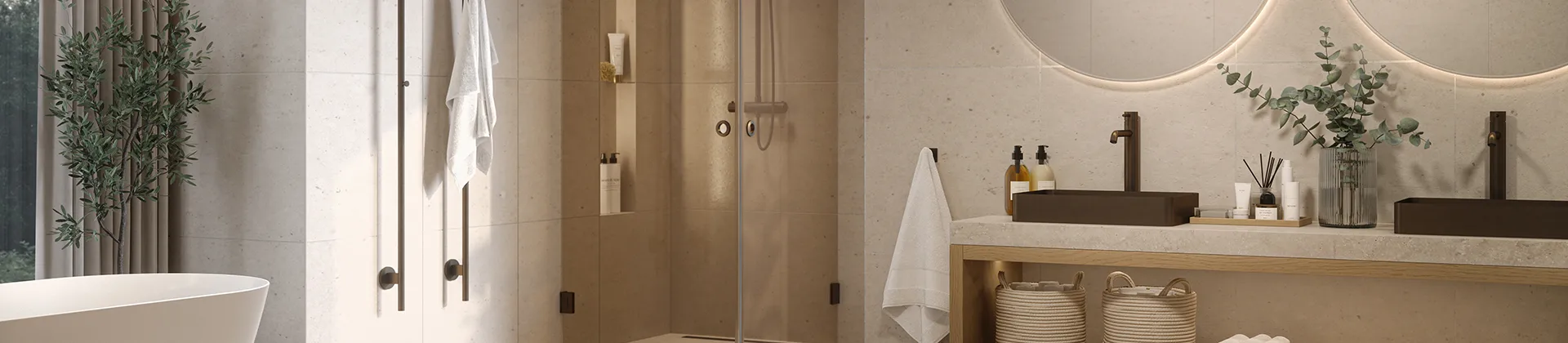 Bronsfärgat badrum Westerbergs Nexus