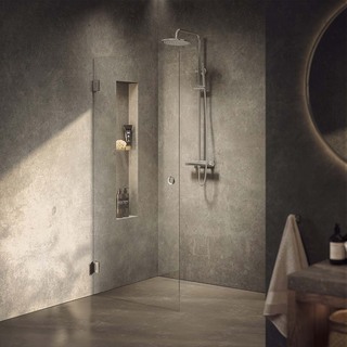 Duschdörr Lynx Klarglas 100 Cm Krom