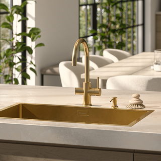 Köksblandare Ciconia Med Diskmaskinsavstängning Borstad Mässing