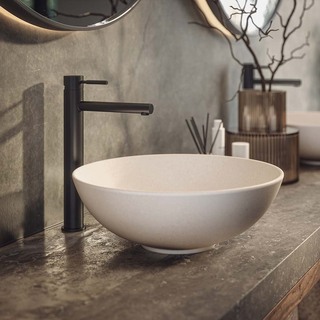 Tvättställsblandare Asio Hög Matt Svart