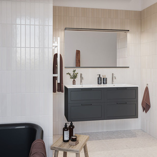 Kommod Nejd Antracit Matt 120D Cm