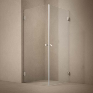 Duschhörn Lynx Klarglas 90X90 Cm Krom