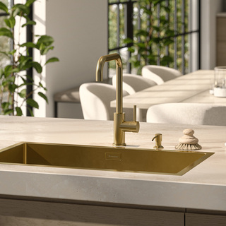 Köksblandare Strix Utan Diskmaskinsavstängning Borstad Mässing