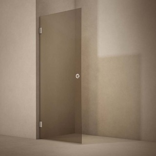 Duschdörr Lynx Bronstonat Glas 100 Cm Krom