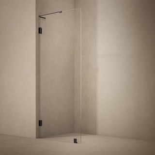 Duschvägg Lynx Klarglas 100 Cm Svart