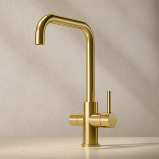 Köksblandare Strix Med Diskmaskinsavstängning Borstad Mässing