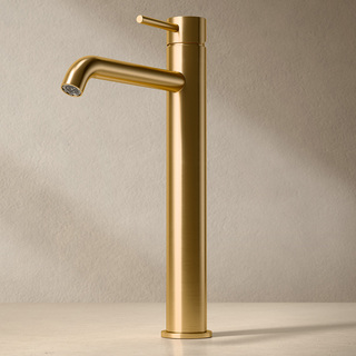 Tvättställsblandare Corax Hög Borstad Mässing