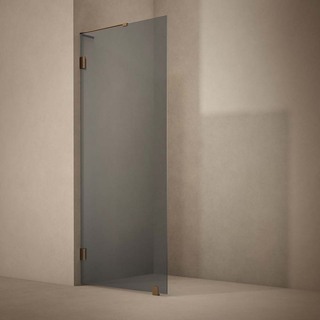 Duschvägg Lynx Sotat Glas 100 Cm Borstad Brons