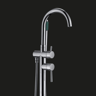 Badkarsblandare Forsa Golvmodell Krom