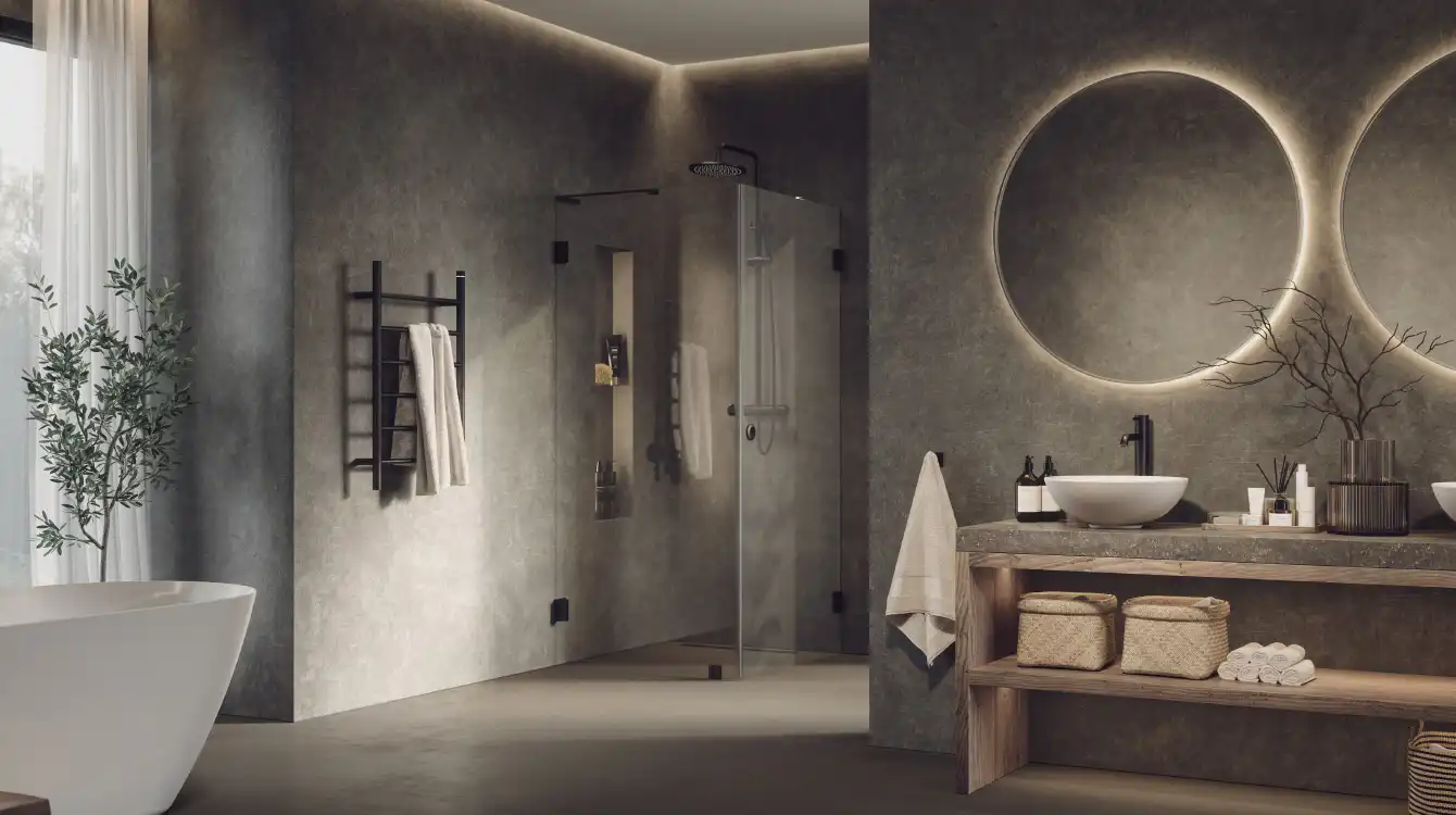 Badrum i svart Westerbergs Nexus